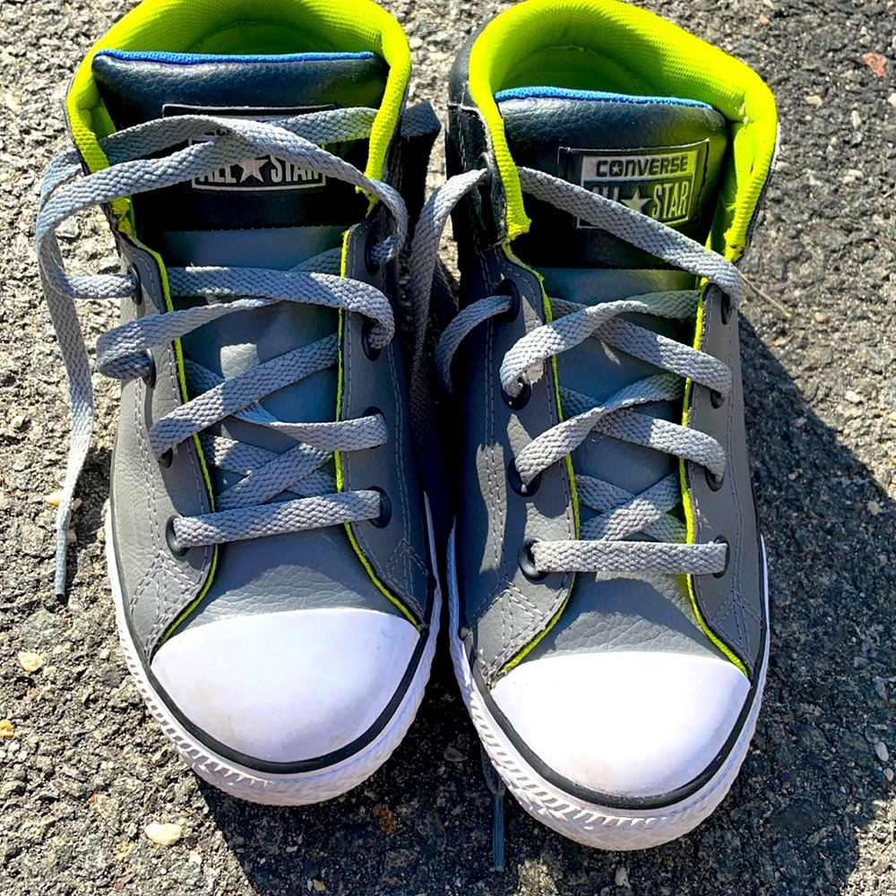 Leather Converse Mid top sneakers